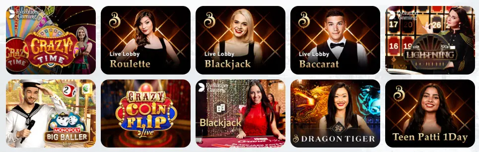 Giochi da casinò dal vivo MAGICJACKPOT CASINO