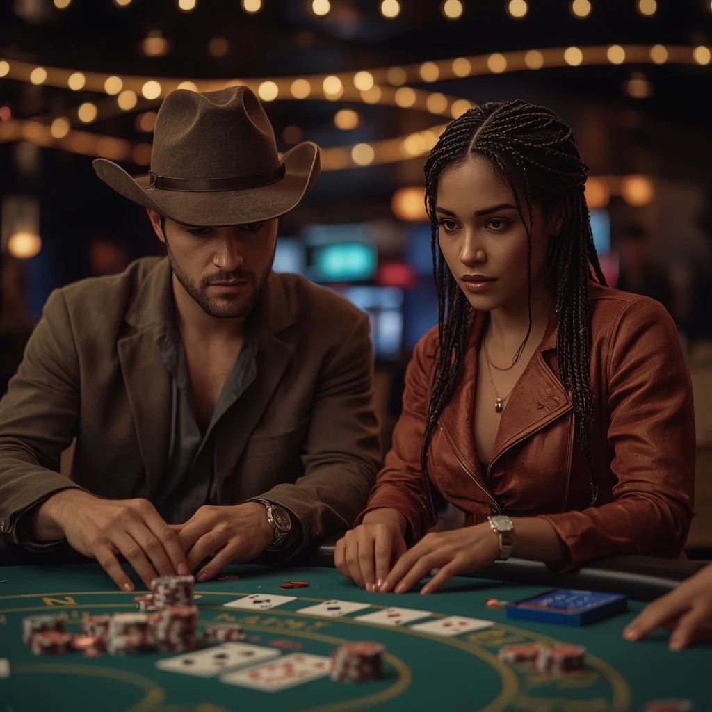 foto di due giocatori di poker MAGICJACKPOT CASINO